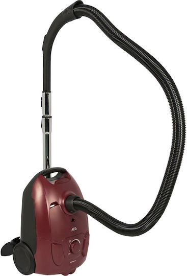 AEG Clean 5000 Ηλεκτρική Σκούπα 750W με Σακούλα 2.1lt Dark Red