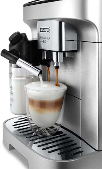 De'Longhi Magnifica Evo Milk Automatic Espresso Coffee Machine 1450W Pressure 15bar for Cappuccino with Grinder Black ECAM290.85.SBX