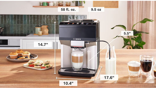 Bosch Automat de Espresso Presiune 15bar Argintie TPE40307