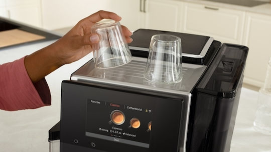 Bosch Automat de Espresso Presiune 19bar cu Wi-Fi Neagră TQE80703