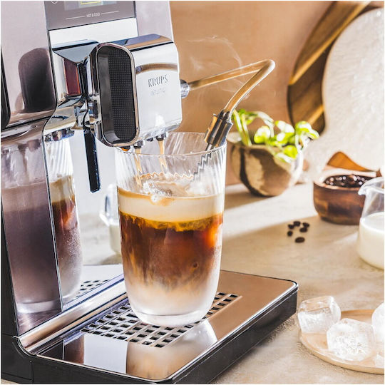 Krups Experience Automat Espressoare 1550W Presiune 15bar pentru Cappuccino cu Râșniță Gri 1386990