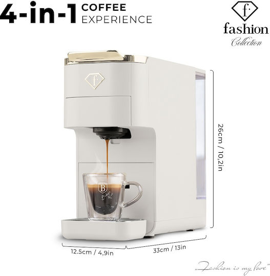 Berlinger Haus Espresso Coffee Machine 1545W Pressure 20bar Beige FTV-0158