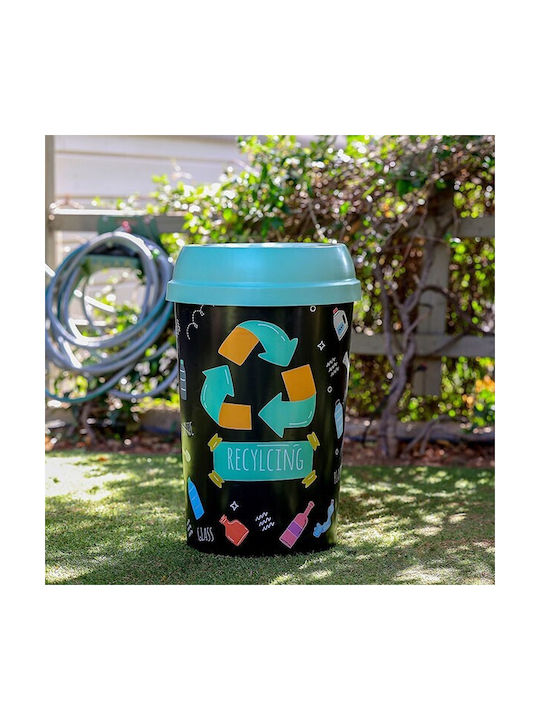 Homeplast Recycling Κάδος Ανακύκλωσης Πλαστικός γαλάζιο 50lt