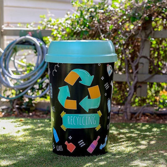 Homeplast Κάδος Ανακύκλωσης Πλαστικός γαλάζιο 50lt