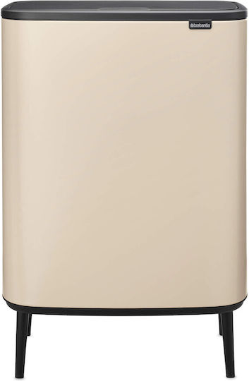Brabantia Bo Touch Κάδος Απορριμμάτων Πλαστικός Μπεζ 60lt Brabantia Bo Touch Κάδος Απορριμμάτων Πλαστικός Μπεζ 60lt
