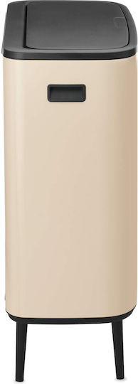 Brabantia Кошче Bo Touch за Боклук Пластмасово Тласък 60л Бежово