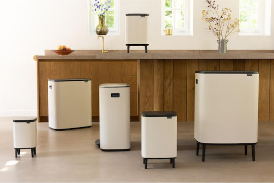 Brabantia Кошче Bo Touch за Боклук Пластмасово Тласък 60л Бежово