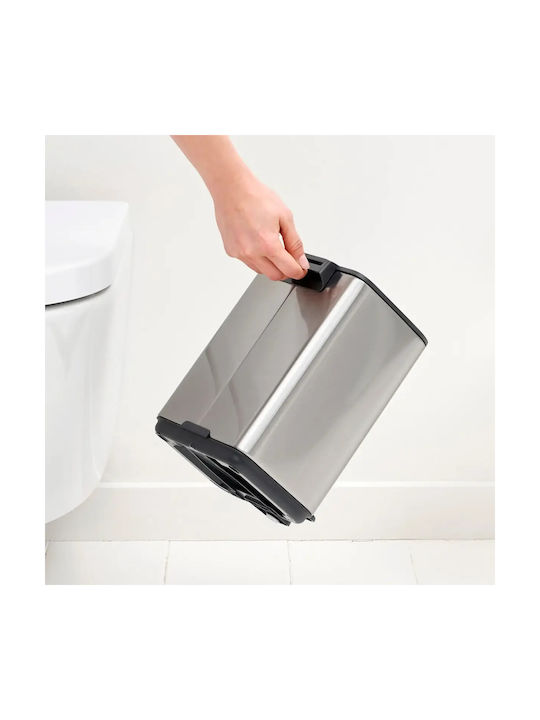Brabantia Waste Bin Waste made of Stainless Steel with Pedal Gray 4lt 1pcs