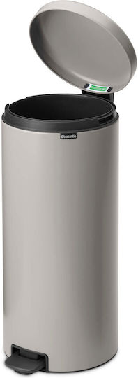 Brabantia Brabantia Mülleimer NewIcon mit Pedal Kunststoff mit Pedal Graue 30lt