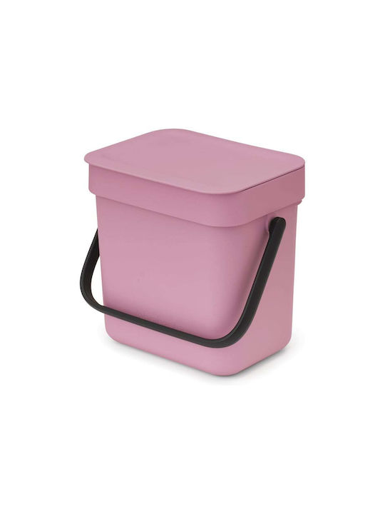 Brabantia Brabantia Sort & Go Waste Bin Plastic Pink 3L