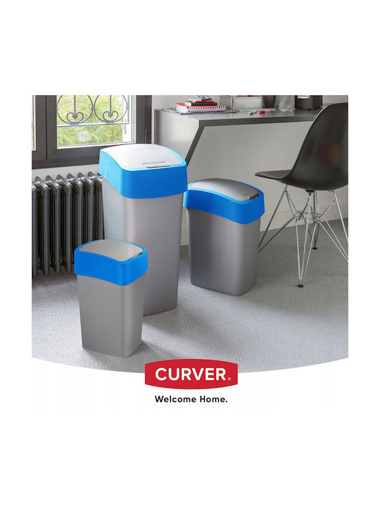 Curver Flip Bin Кошче Отпадъци Пластмасов Син 50лт 1бр