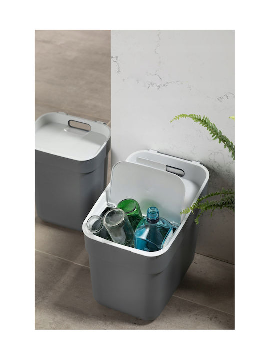 Curver Coș de Gunoi Plastic Gri 20lt 1buc