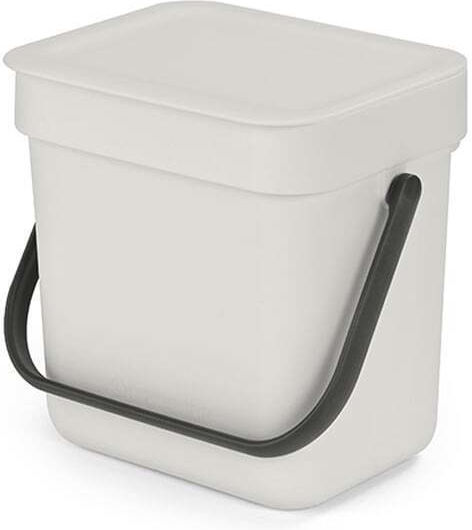 Brabantia Κάδος Sort & Go Απορριμμάτων Πλαστικός Γκρι 3lt