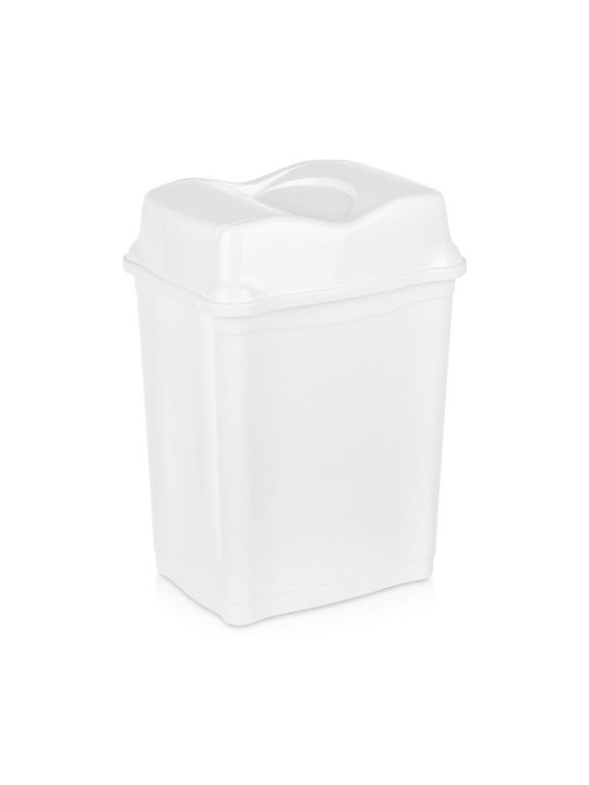 Stefanplast Coș de Gunoi Plastic Alb 28lt 1buc