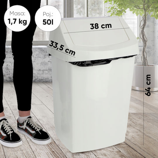 Curver Tilt Basket “click-it” 50l White