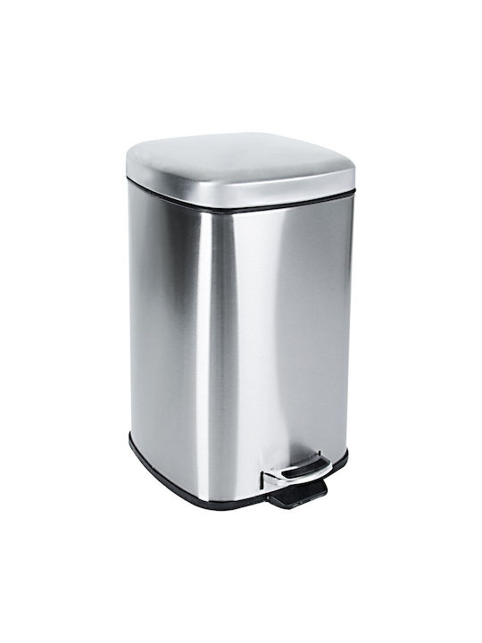 Orion Waste Bin Waste made of Stainless Steel with Pedal Gray 12lt 1pcs