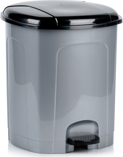 Berilo Plastic Grey 21L Waste Bin