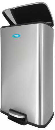 Limpio Limpio Mülleimer aus Inox mit Pedal Silbern 30lt