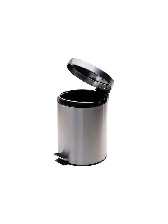 Coș De Gunoi De Baie Classic Inox Cu Închidere Silențioasă 5 L Mat Inox