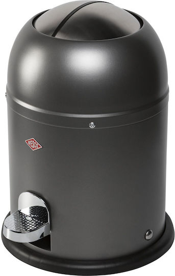 Wesco Wesco Mini Master Mülleimer Kunststoff mit Pedal Grau 6lt