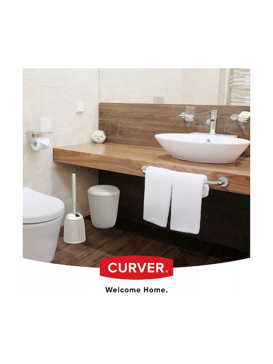 Curver Coș de Gunoi Plastic Bej 6lt 1buc