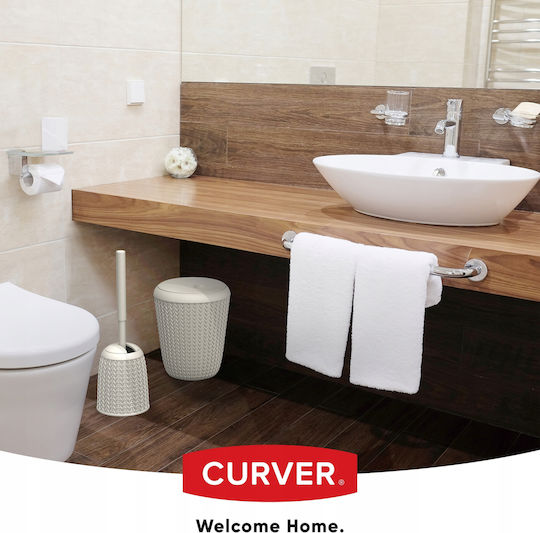 Curver Κάδος Απορριμμάτων Πλαστικός Μπεζ 6lt