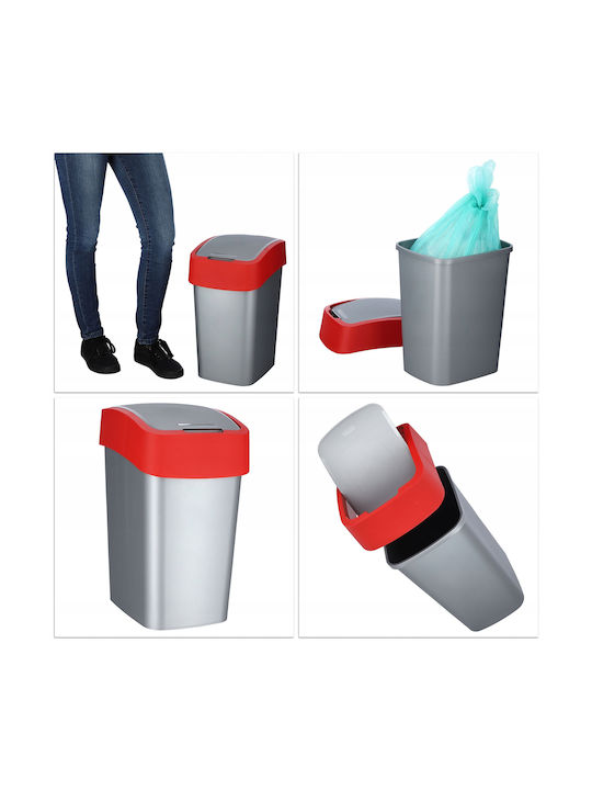 Curver Flip Bin Κάδος Απορριμμάτων Πλαστικός Κόκκινος 25lt