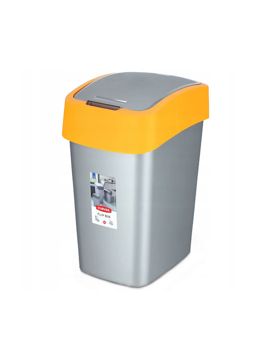 Curver Flip Bin Κάδος Απορριμμάτων Πλαστικός Πορτοκαλί 10lt