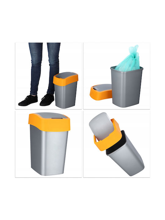 Curver Flip Bin Κάδος Απορριμμάτων Πλαστικός Πορτοκαλί 10lt