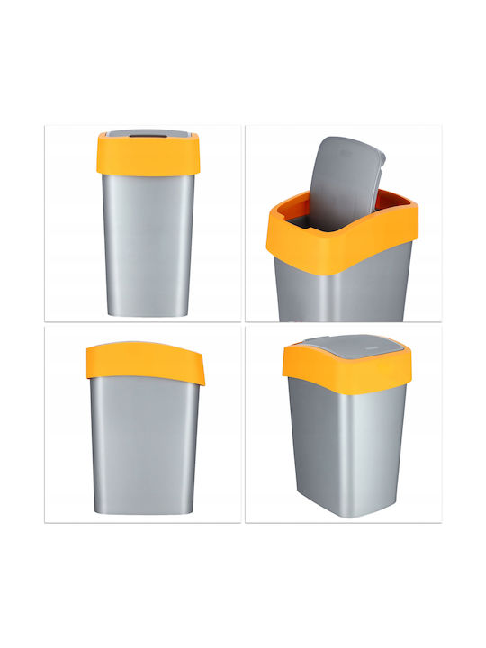 Curver Flip Bin Κάδος Απορριμμάτων Πλαστικός Πορτοκαλί 10lt