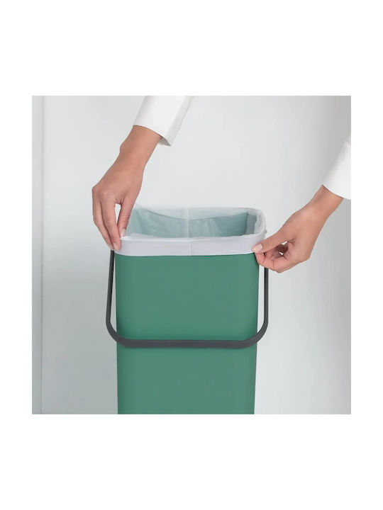 Brabantia Sort & Go Κάδος Απορριμμάτων Πλαστικός Fir Green 40lt