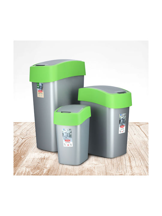 Curver Pacific Flip Coș de Gunoi Plastic Verde 50lt 1buc