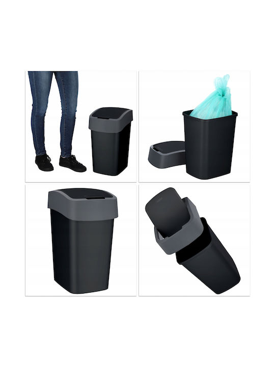 Curver Coș de Gunoi Plastic Negru 25lt 1buc