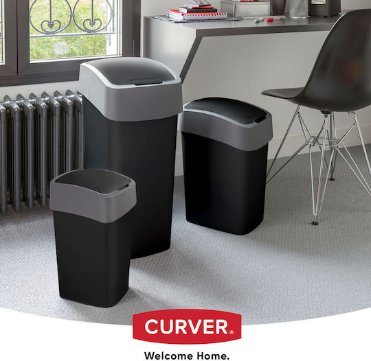 Curver Curver Flip Bin Mülleimer Kunststoff Schwarz 25lt