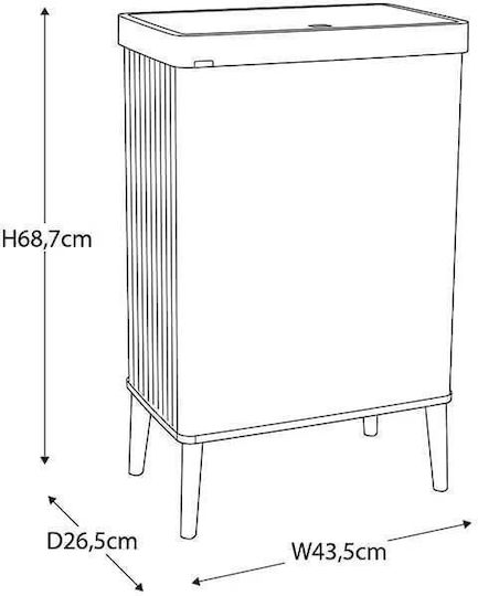 Curver Verto Recycling Mülleimer Kunststoff Push Rosa 54lt
