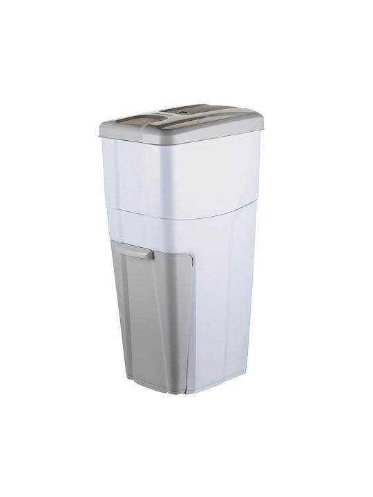 Bama Coș de Reciclare Plastic White-Grey Light 38.5lt 1buc
