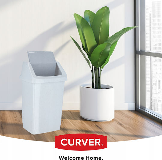 Curver Κάδος Click-It Απορριμμάτων Πλαστικός Γκρι 50lt
