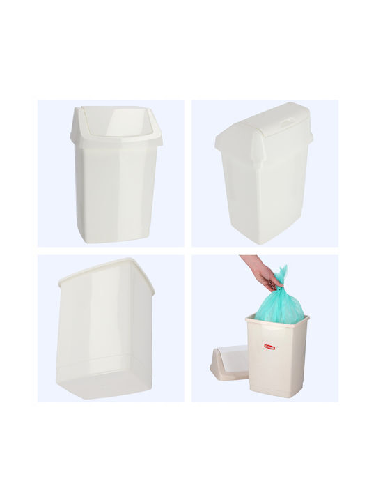 Click-it Trash Bin 9l 22.9x18.9x38.1cm White