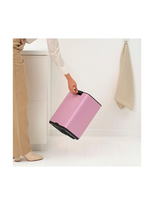 Brabantia Bo Pedal Kunststoff Mülleimer mit Pedal Rosa 12lt