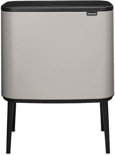 Brabantia Bo Touch Κάδος Απορριμμάτων Πλαστικός Γκρι