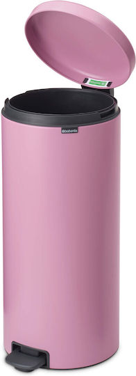 Brabantia Κάδος NewIcon Pedal Απορριμμάτων Πλαστικός με Πεντάλ Ροζ 30lt