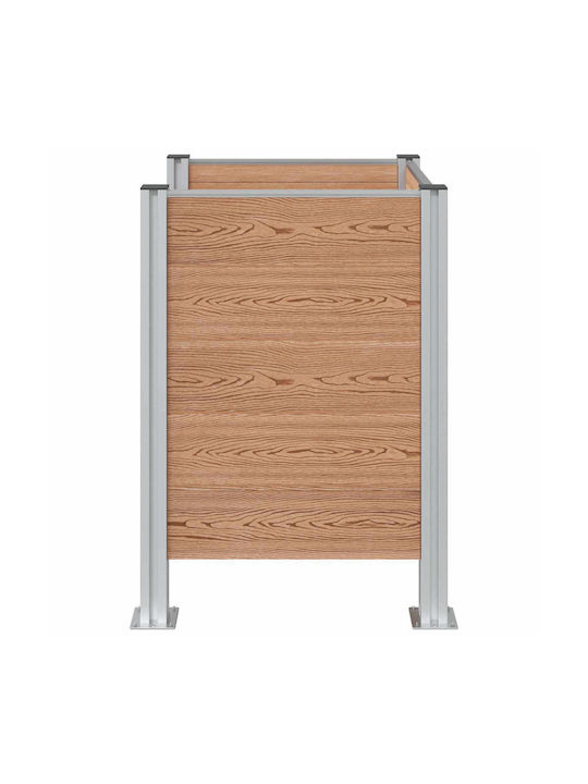 vidaXL Metallic Brown Waste Bin 120l