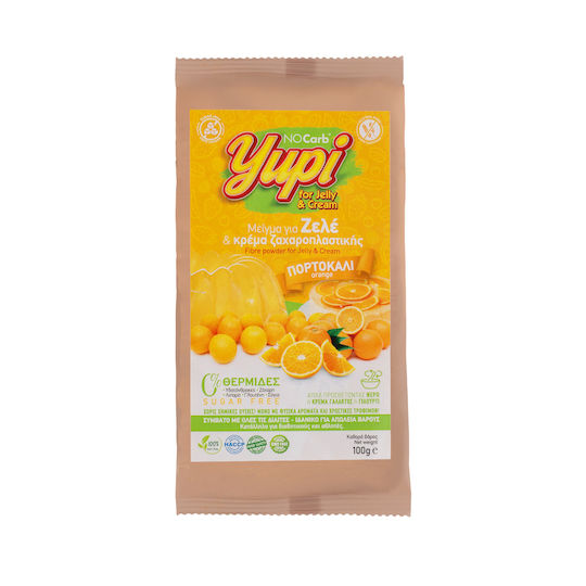NoCarb Bio-Produkt Mischung für Zele Yupi Zuckerfrei mit Geschmack Zitrone für Gelee & Cremefüllung Glutenfrei 100gr