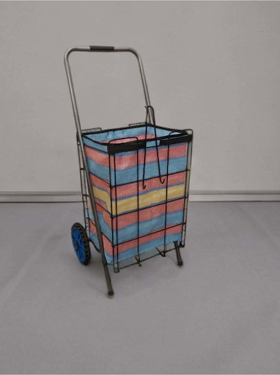 Stoff Einkaufswagen Blau 100x50x100cm