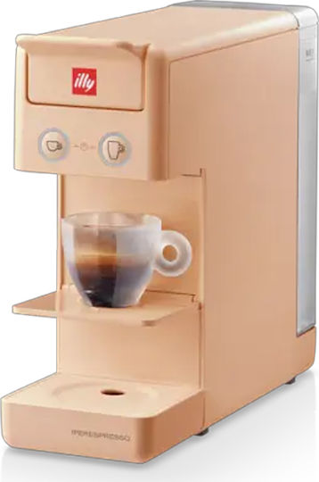 Illy Y3.3 Iperespresso Καφετιέρα για Κάψουλες Iperespresso Πίεσης 19bar Πορτοκαλί