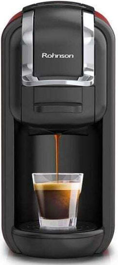 Rohnson Кафемашина за капсули Nespresso Налягане 19бар Червен