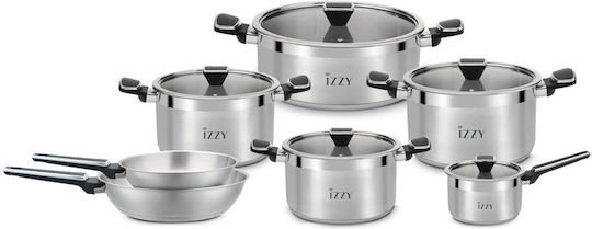 Izzy Top Chef Κατσαρολάκι Γάλακτος 18cm Ασημί