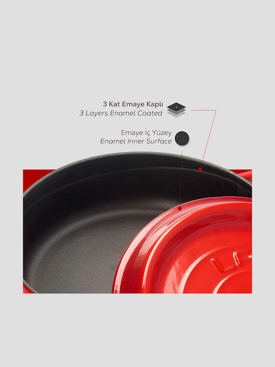 Lava Oală Joasă din Fontă 4,7l / 24cm