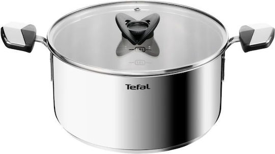 Tefal Emotion+ Oală Adâncă Din Oțel Inoxidabil 5.2lt 24cm