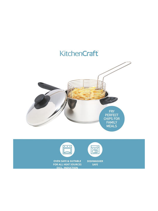 Kitchen Craft Ανοξείδωτη Κατσαρόλα Φριτέζα 3lt / 20cm